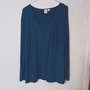 Apt. 9 Teal Blouse